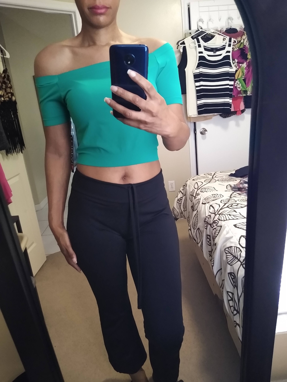 Off-Shoulder Crop Top